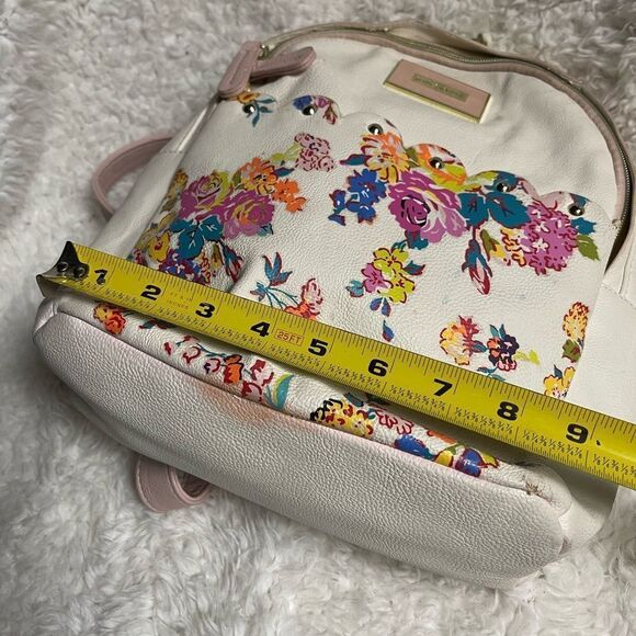 BETSEY JOHNSON BACKPACK BONE BLUSH PINK FLORAL hand bag - Picture 7 of 10